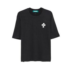 BARROW Graphic Print Cotton T-Shirt Unisex BLACK T-Shirts